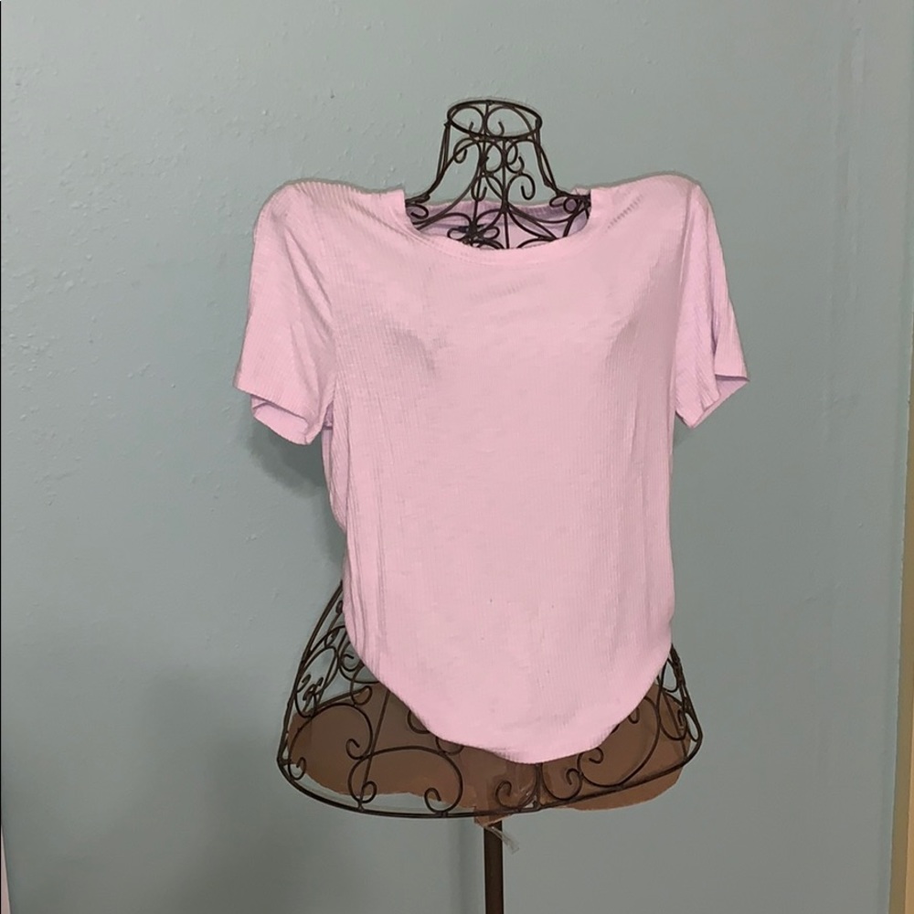 Baby pink knitted shirt